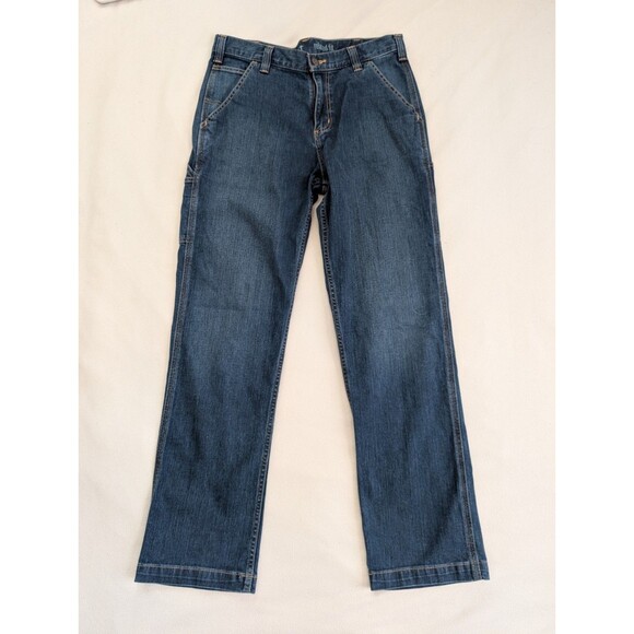 Carhartt Rugged Flex Utility Jeans Mens Size 33×32 Blue Relaxed Fit 102808 - Picture 1 of 8